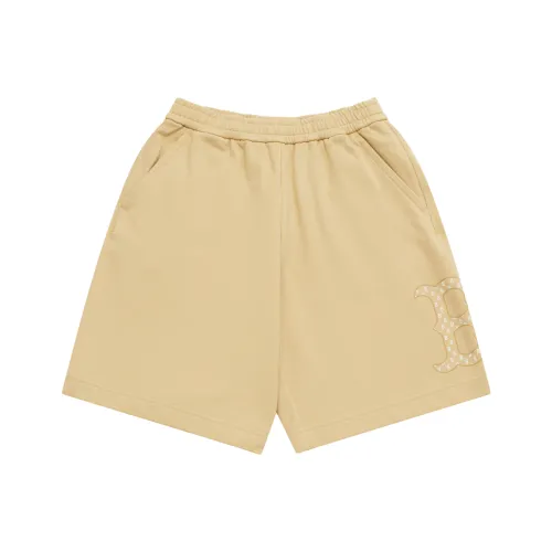 MLB MONOGRAM Collection Boston Red Sox SS25 Casual Shorts Unisex Light Beige Yellow