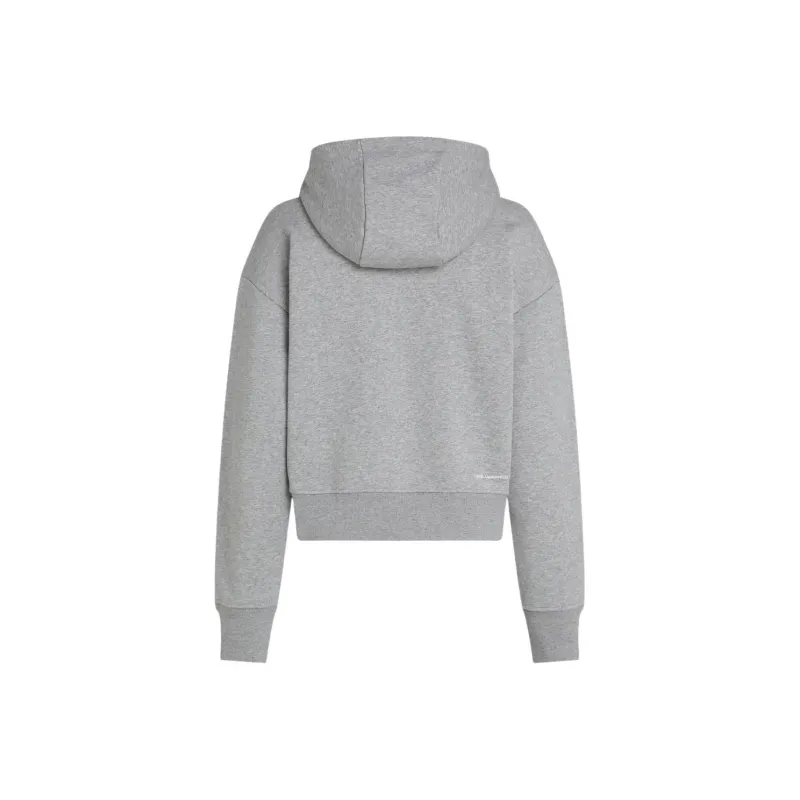 KARL LAGERFELD / Karl Lagerfeld Jeans Ikon patch Cropped Hoodie-1