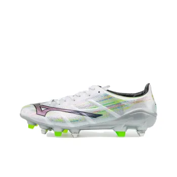 Mizuno Alpha 2 Cushioning, Wear Resistant Soccer Shoes Men's White Silver