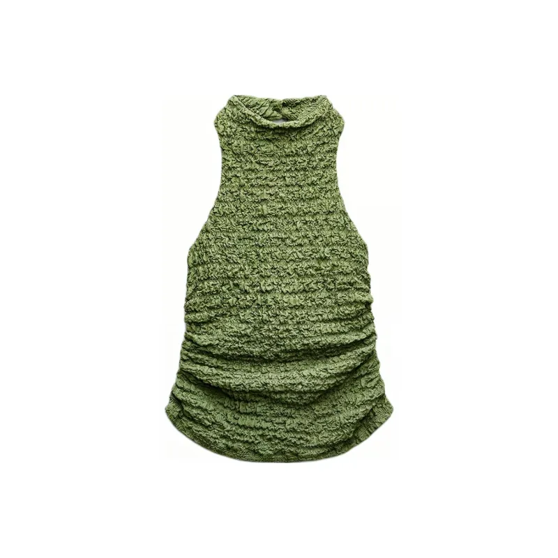 ZARA Tank Tops Women's Green-0