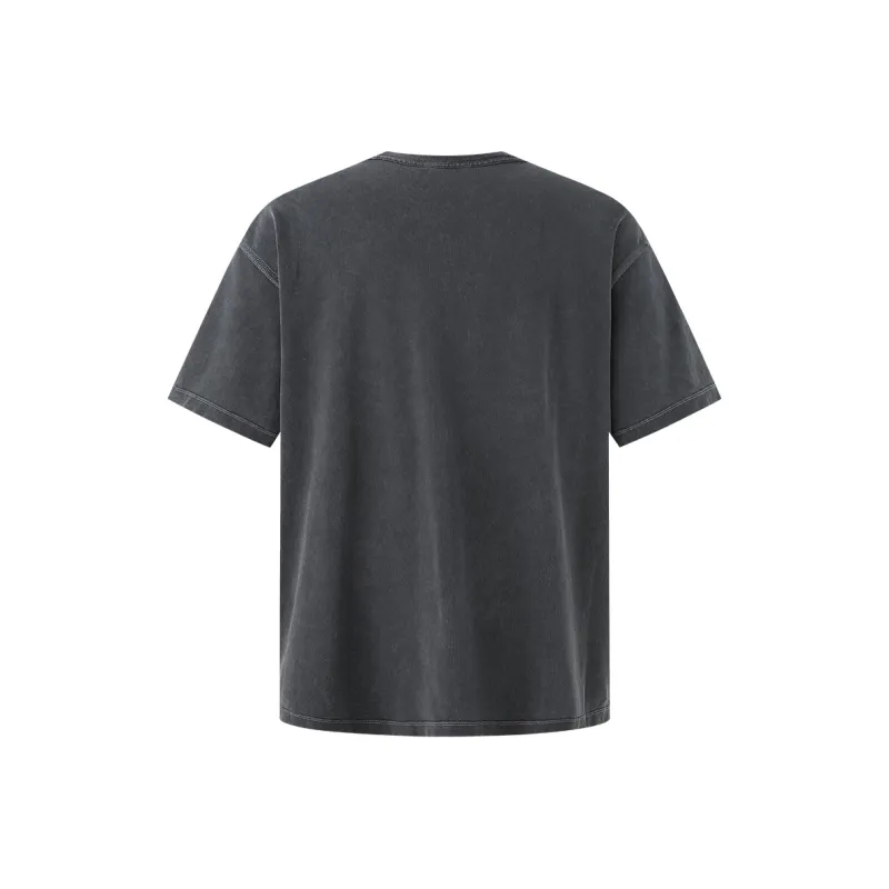 CHINISM T Shirt Unisex Washed Black-1
