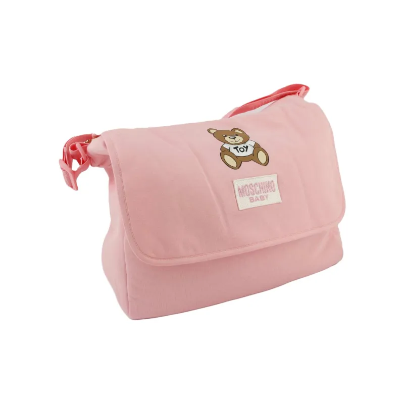 MOSCHINO Cotton Crossbody Bags Shoulder Bags Unisex Light Pink-2