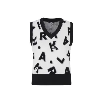 KARL LAGERFELD FW23 Tank Top Women's Black White