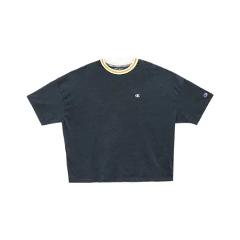 Champion Straight T-Shirt Japan Version Women's Navy Blue