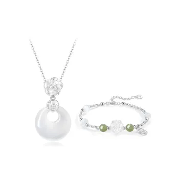 JOYDINNY Chalcedony Necklaces Women's