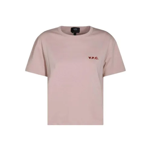 A.P.C Logo print Cotton T shirt