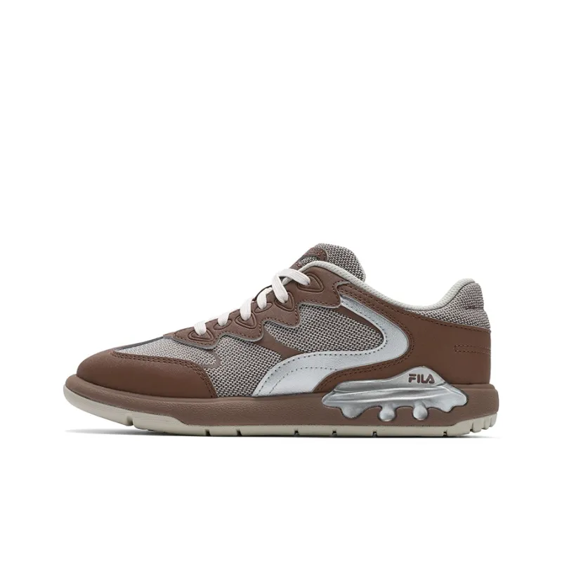 FILA Modern Low Top Skateboard Shoes Women's Brown-0