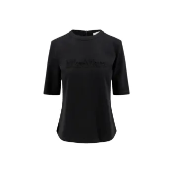 MaxMara Zip Detailed Crewneck T Shirt
