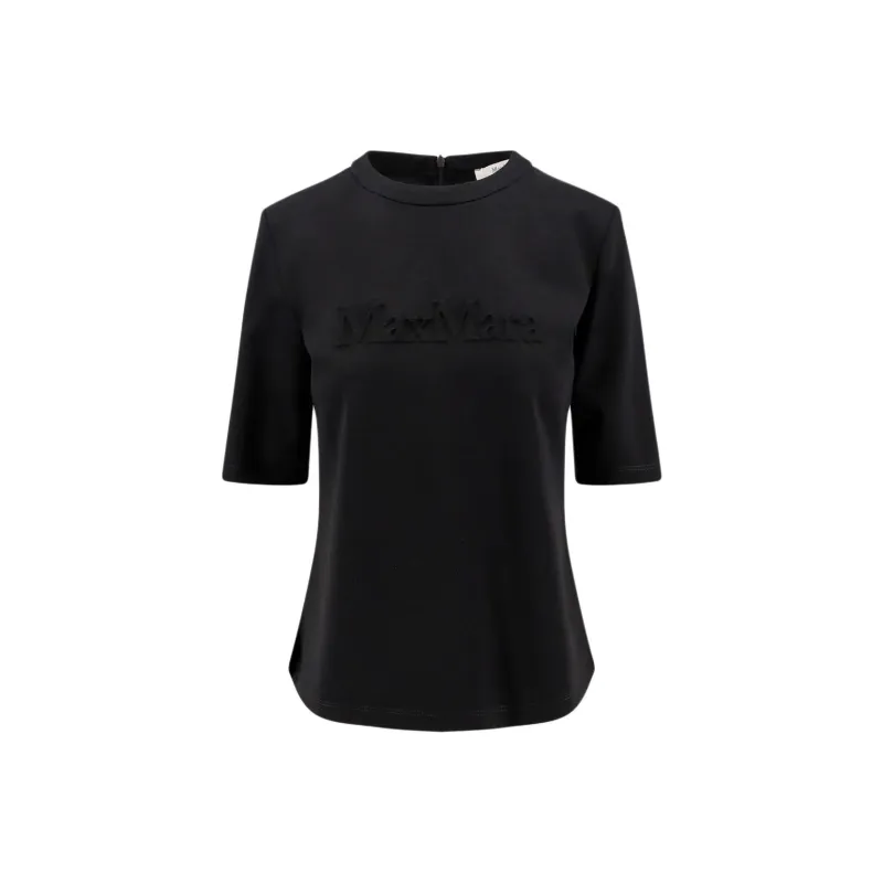 MaxMara Zip Detailed Crewneck T Shirt-0