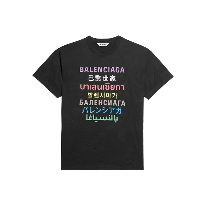Balenciaga T Shirts Women's Black-0