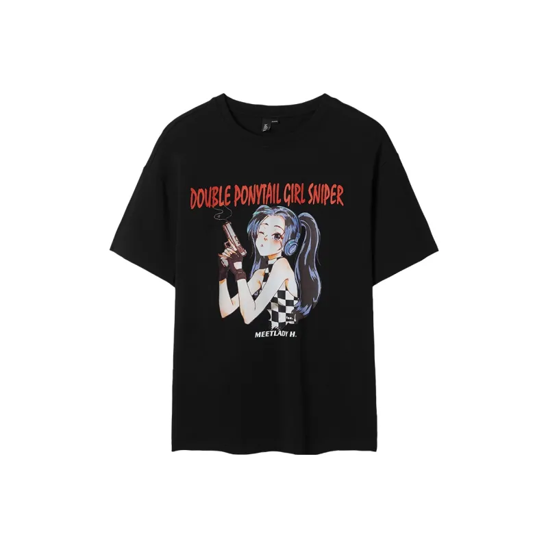 MEETLADY Elbow-Length Sleeved T-Shirt Women's-0
