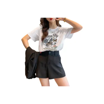 Tonlion T Shirt Women's Raw White