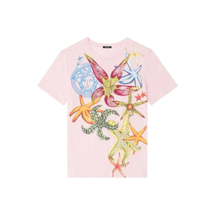 VERSACE T-Shirts Women's Pink-0