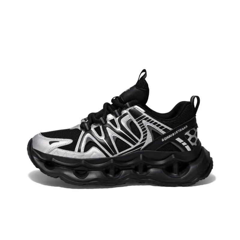 OFFER AITR Cushioning Slip Resistant Height Increasing Low Top Chunky Sneakers Men's-0