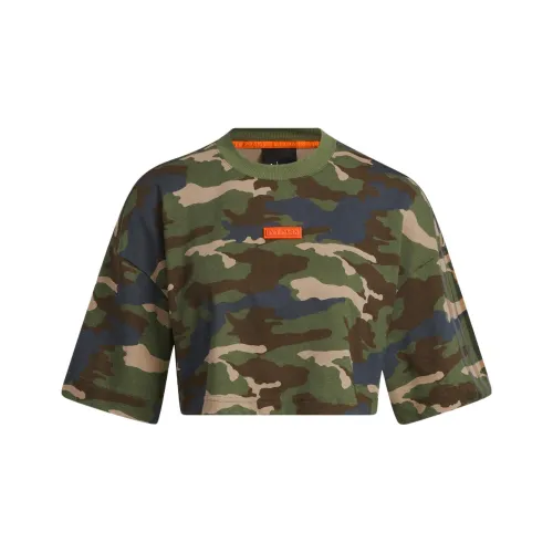 Adidas Ivy Park Crop Tee Camo Print