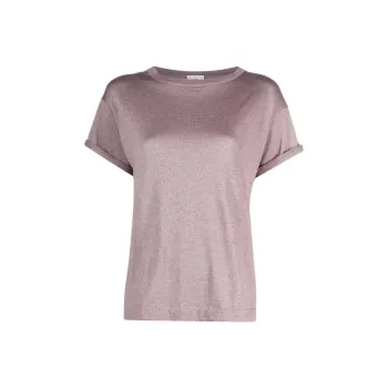 Brunello Cucinelli Glitter Detailing T shirt