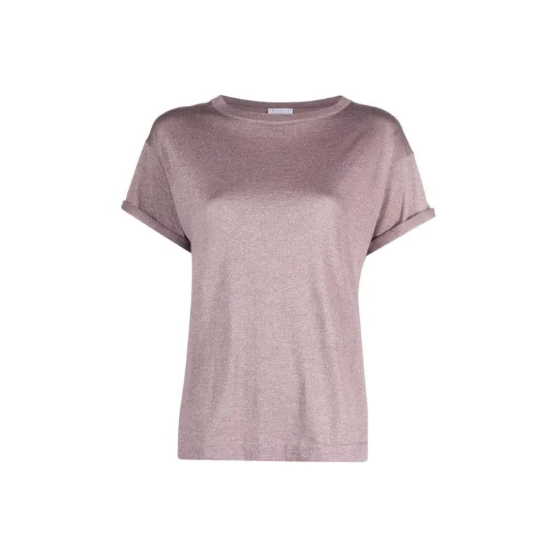 Brunello Cucinelli Glitter Detailing T shirt-0