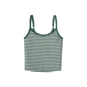 Hollister Tank Tops Women's Green Stripes