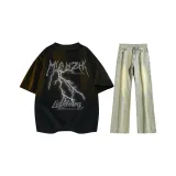 Black Gray+Yellow Mud Jeans