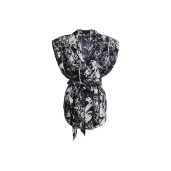 BESIONIA SS23 Tank Top Women's Blue Pattern