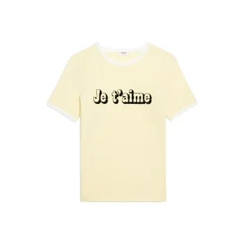 CELINE T-Shirts Women's Yellow