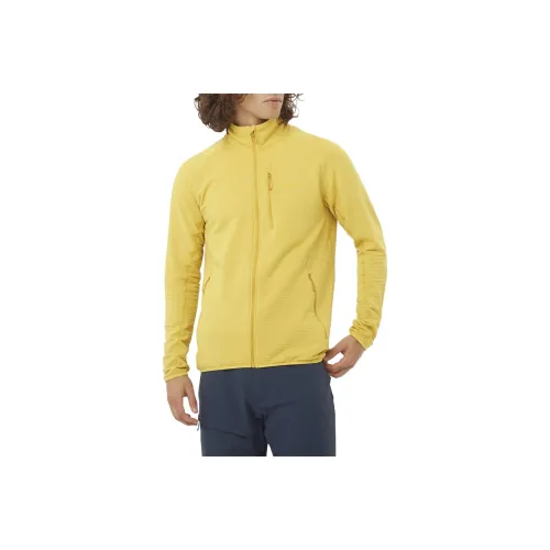 SALOMON ESSENTIAL LIGHTWARM Climbing Clothing Men's Yellow