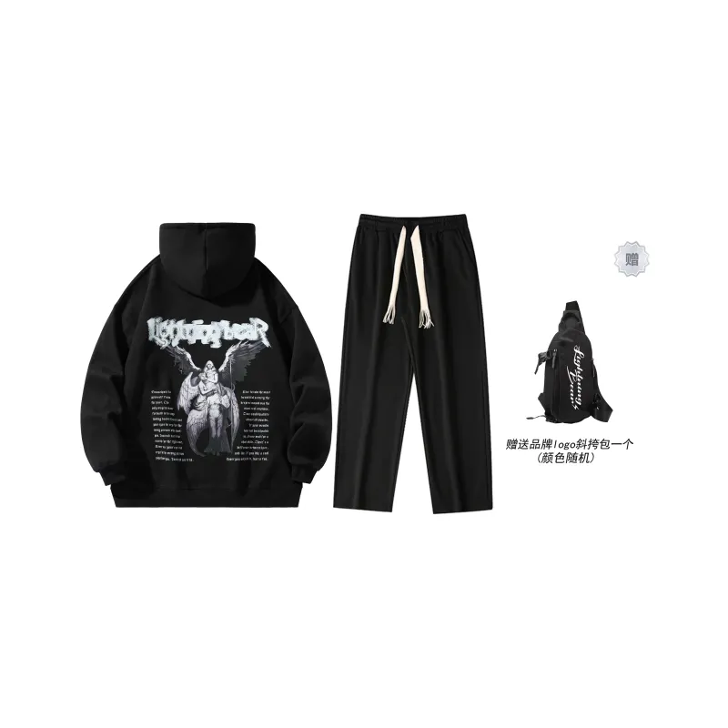 LIGHTNING BEAR Sweatshirt Sets Unisex-11