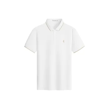 Dance With Wolves Polo Shirt Men's Raw White
