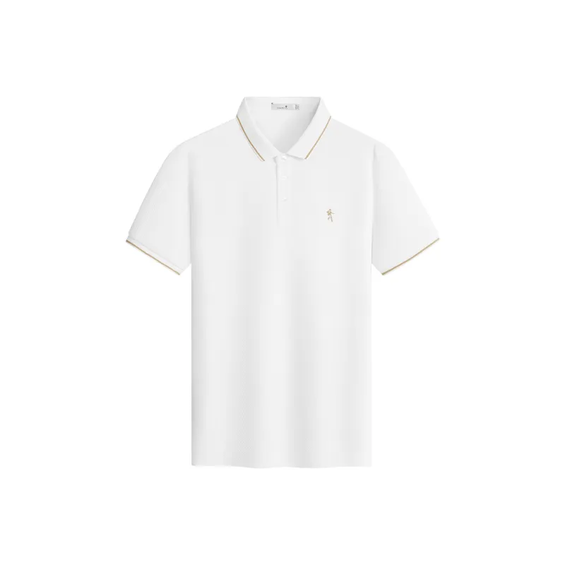 Dance With Wolves Polo Shirt Men's Raw White-0