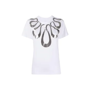 10 CORSO COMO Metallic Graphic print T shirt