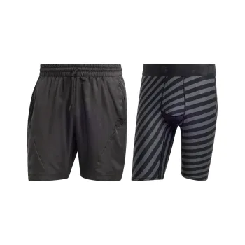 Adidas AEROREADY Two In One Pro Shorts Sports Shorts Men's Black