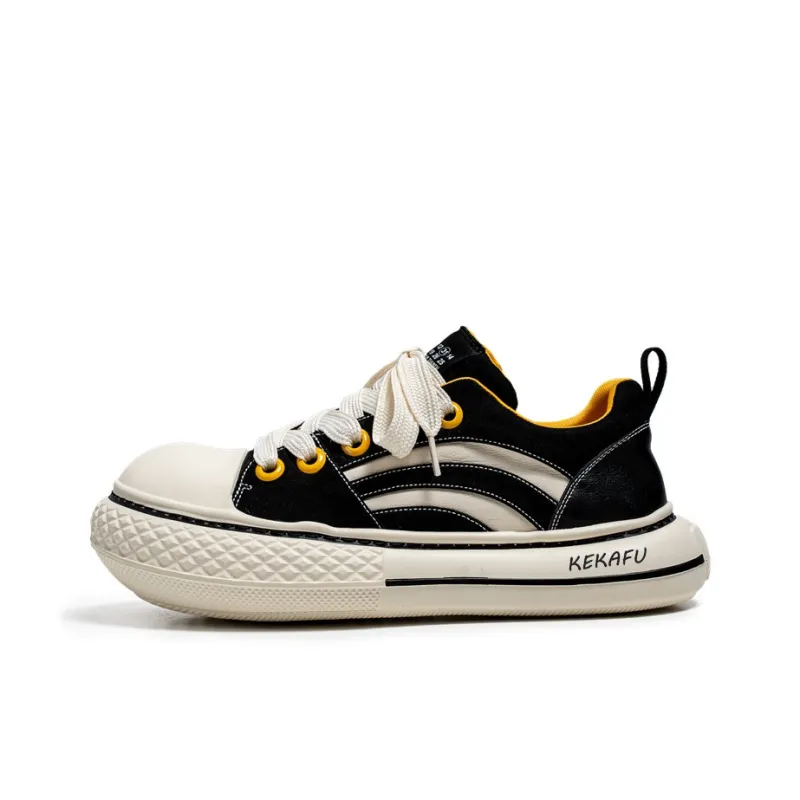 KEKAFU Breathable And Lightweight Low Top Canvas Shoes Men's-0