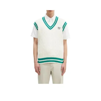FRED PERRY Vests Men White