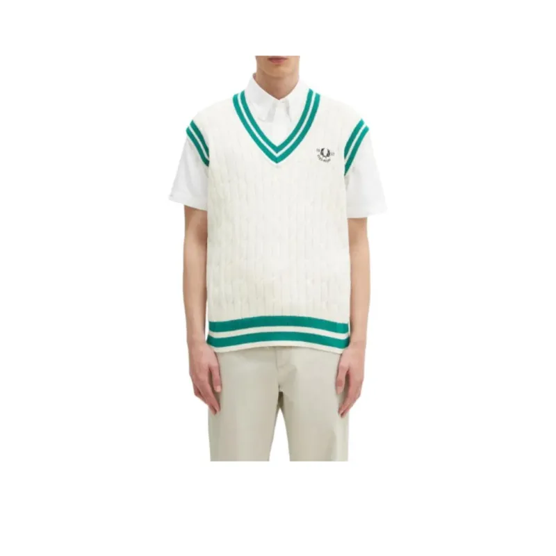 FRED PERRY Vests Men White-0