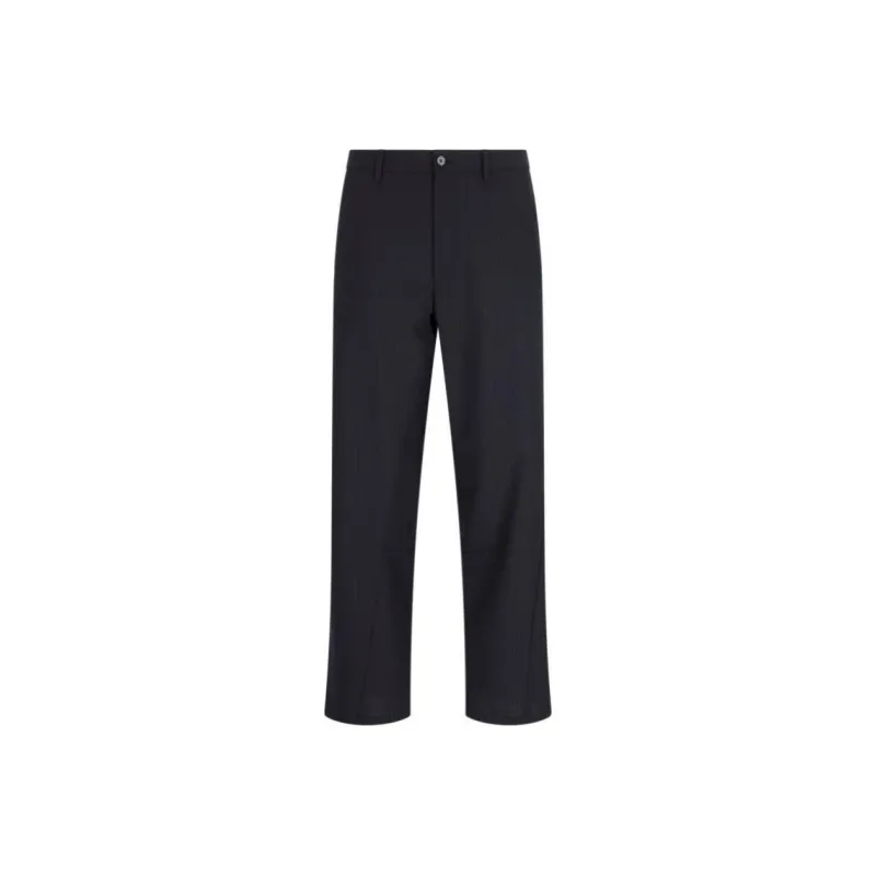 Sunflower Twist Pinstripe-pattern Wide-leg Trousers-0