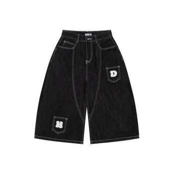 BONAS Denim Shorts Men