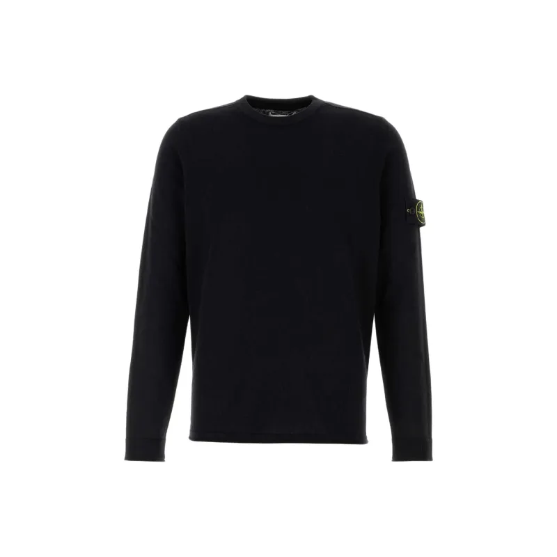 STONE ISLAND Logo Patch Crewneck Jumper-0