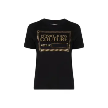 VERSACE JEANS COUTURE SS22 T Shirt Women's Black