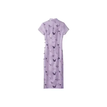 PIERRE CARDIN Short Sleeved Dress Women's Purple