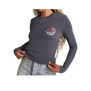 Converse Rose Tattoo Long Sleeve T Shirt
