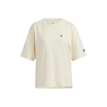 Adidas Drop Shoulder Sleeve T Shirt Women's Ecru