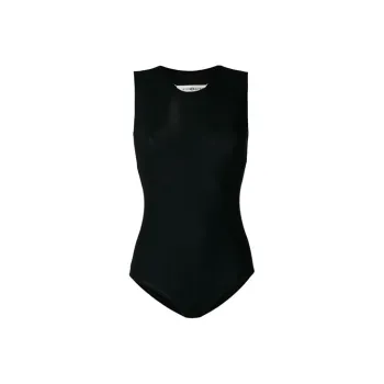 Maison Margiela Sleeveless Logo Detailed Bodysuit