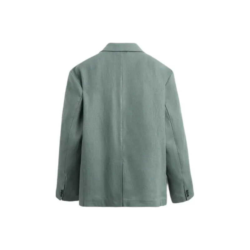 ZARA Business Suit Men's Gray Green-1