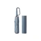Trifold 8-Rib Hand-Open Loop Closure Umbrella in Haze Blue