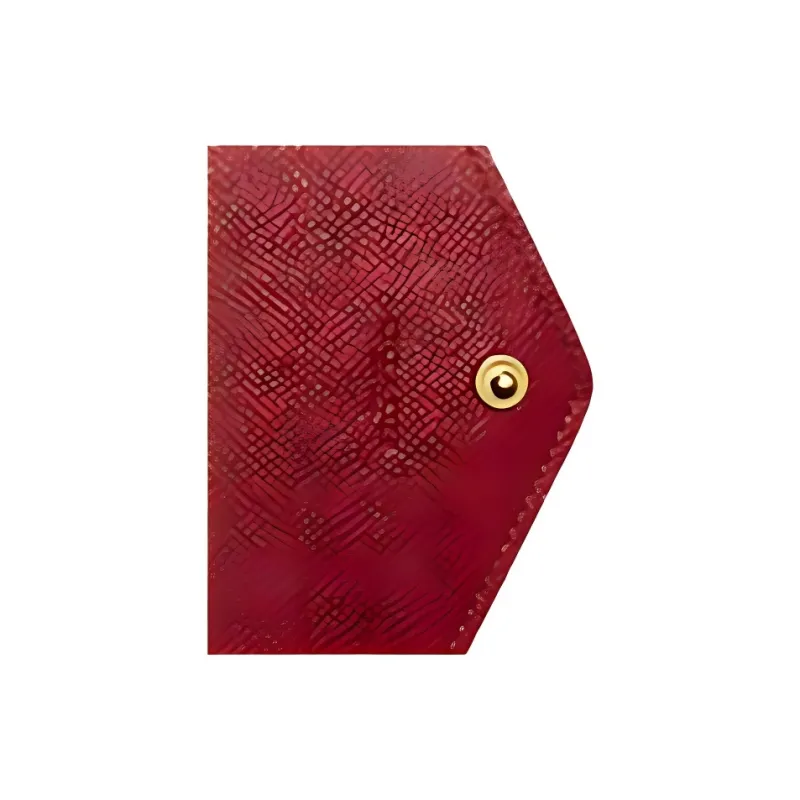 COACH Leather Card Holder, Coin Purse, Wallet Women's Red-4