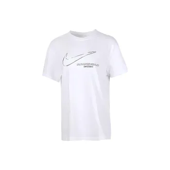 Nike Drop Shoulder Sleeve T Shirt Women's White