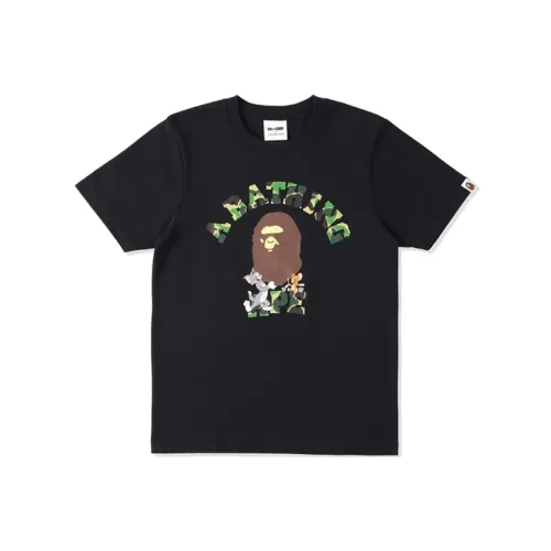 A BATHING APE X Tom And Jerry College Women'ss Tee Black