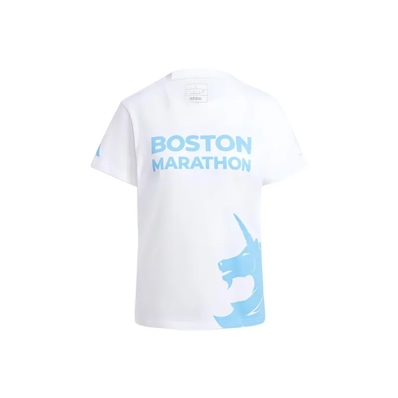 Adidas Boston Marathon T-Shirts Women's White-0