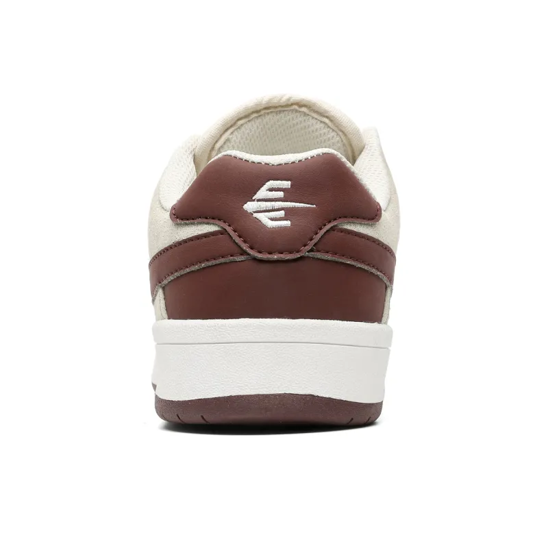 Sharp Crowds Slip Resistant Shock Absorbers With Abrasion Resistant Properties Low Top Skateboard Shoes Unisex Ecru-2