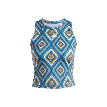 Adidas FARM Rio Tank Tops Women's Blue Brown